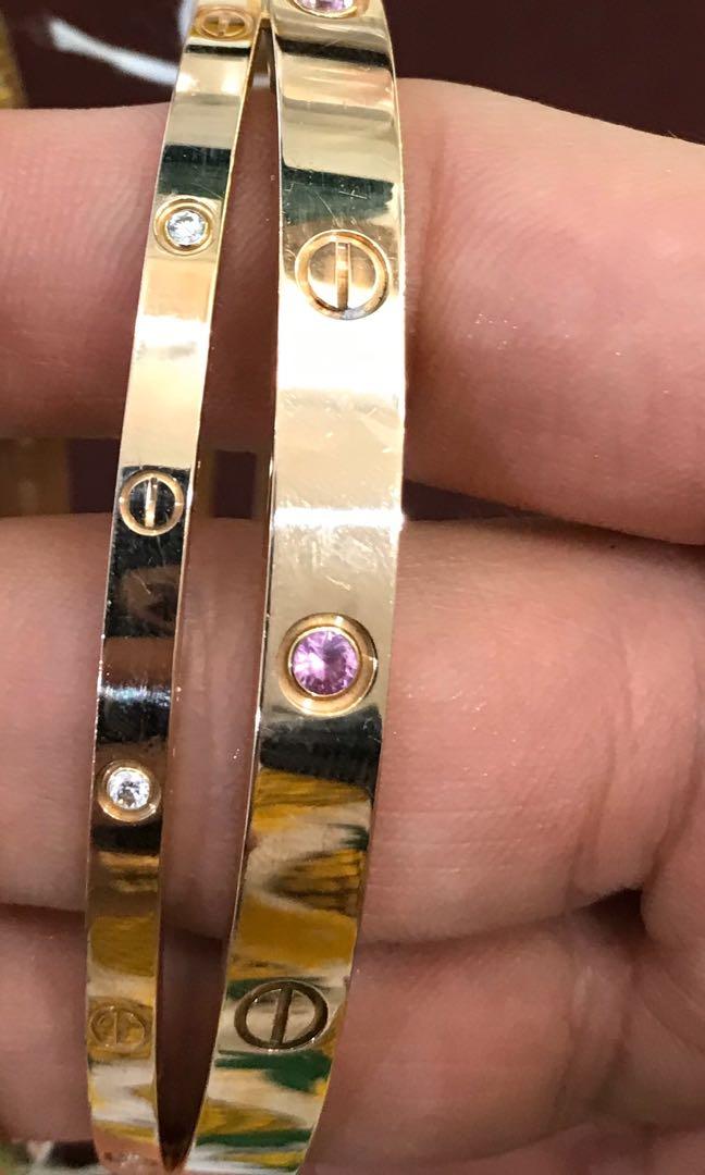 Cartier rose gold best sale bangle price