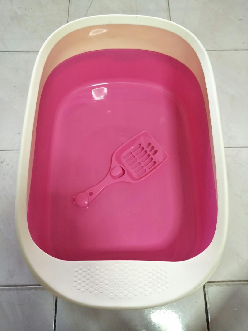 Cat Litter Box / Tempat Kucing (Free 10KG pasir), Pet Supplies