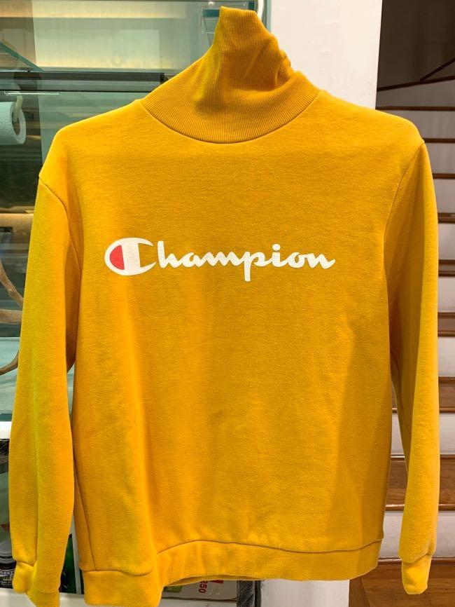 champion hoodie mustard yellow