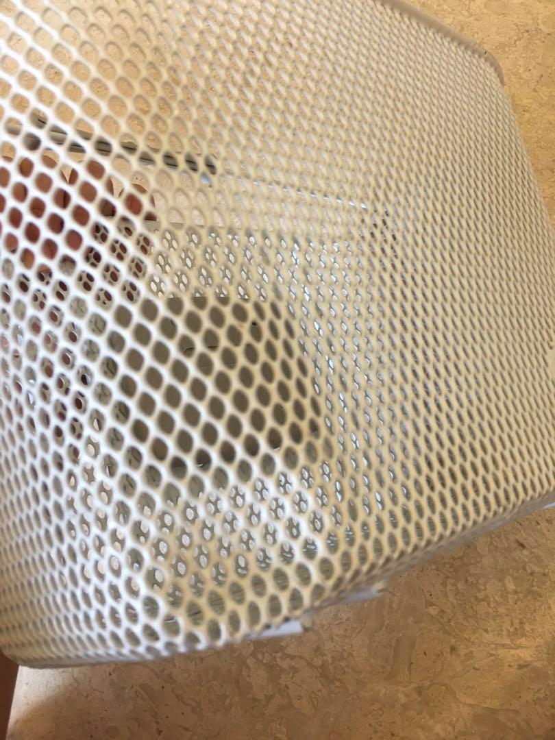 Decathalon BTwin Portable Front Bike Basket White for Junior Bikes