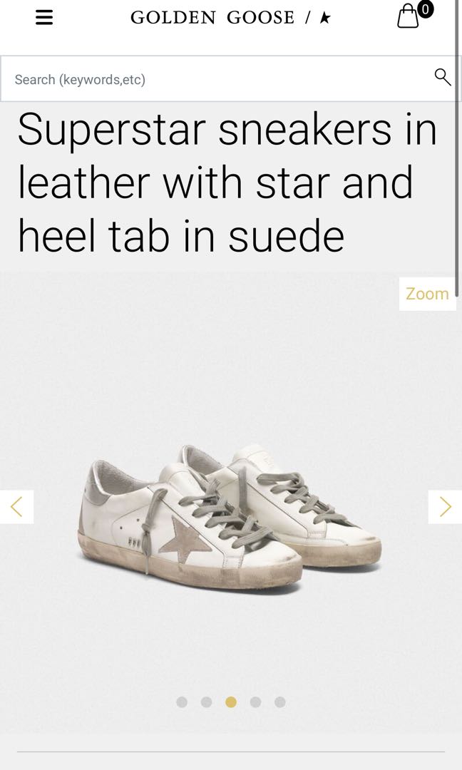 golden goose superstar size 39