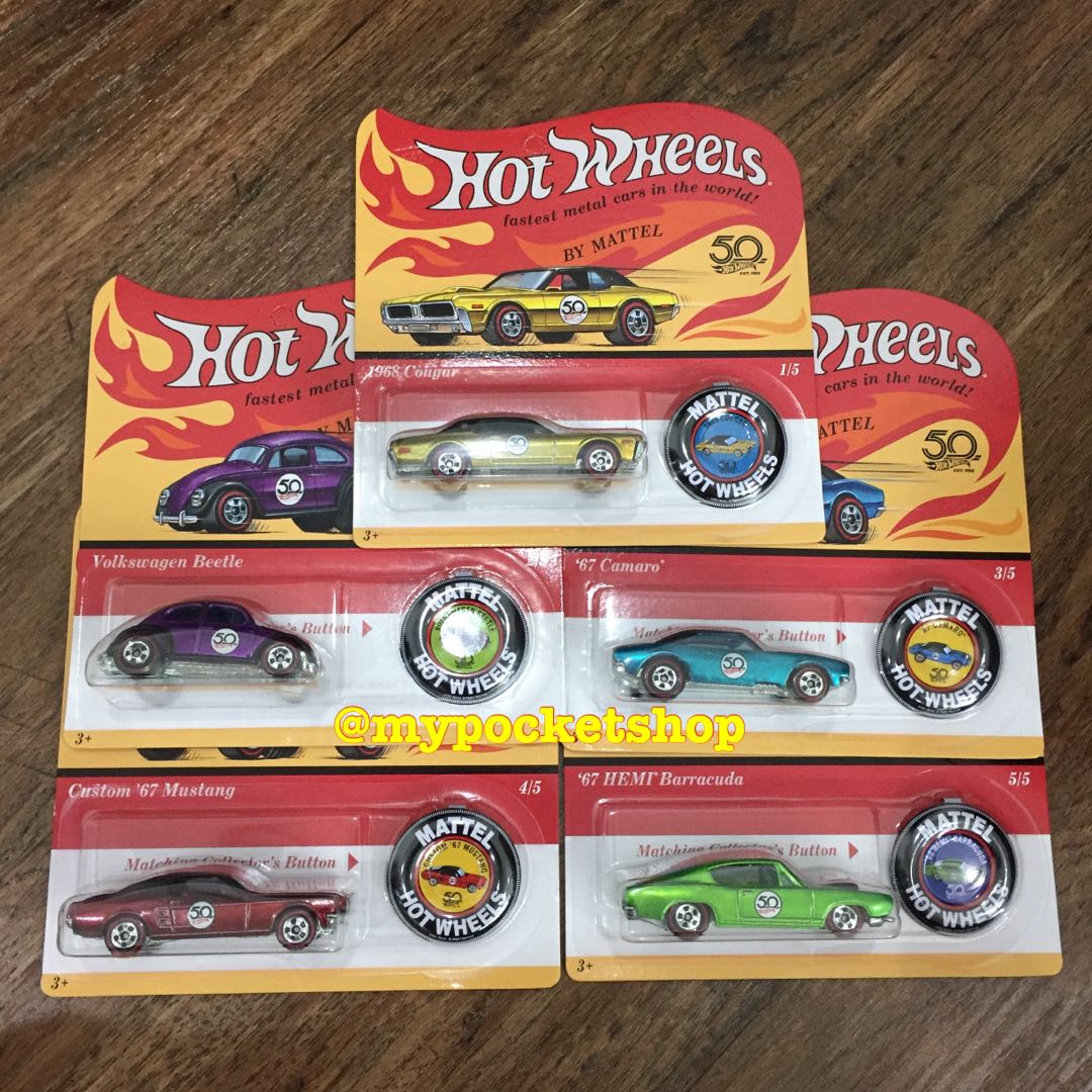 Hot wheels outlet 50th anniversary originals