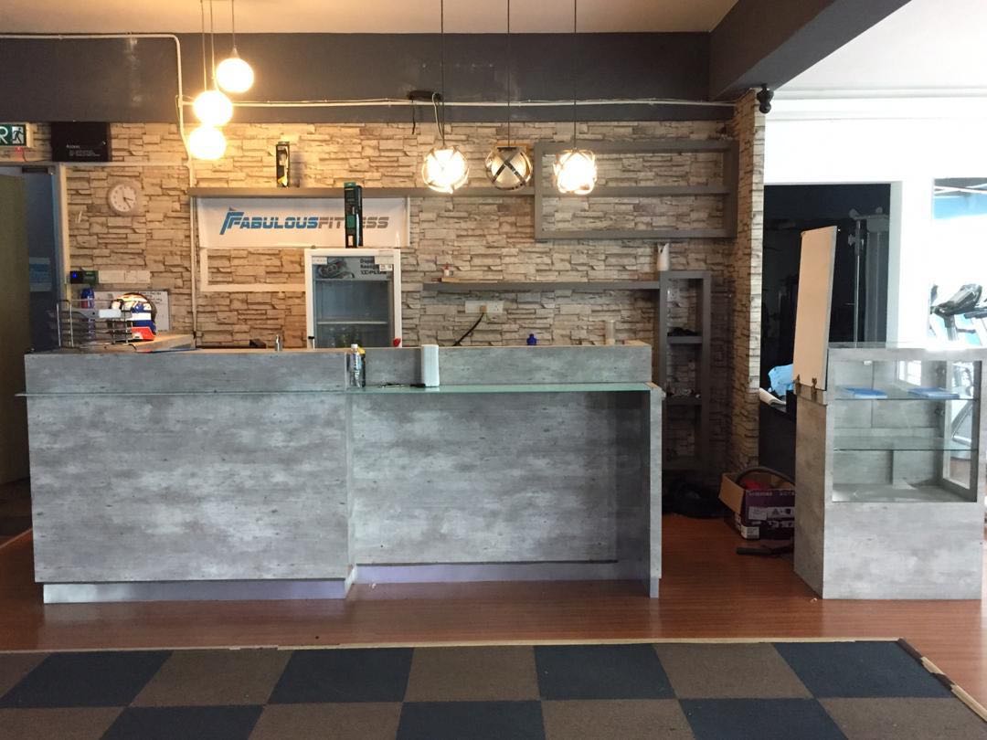 kaunter pejabat kedai makan meja bar restaurant cafe, Furniture & Home