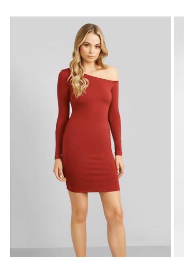 kookai red dress