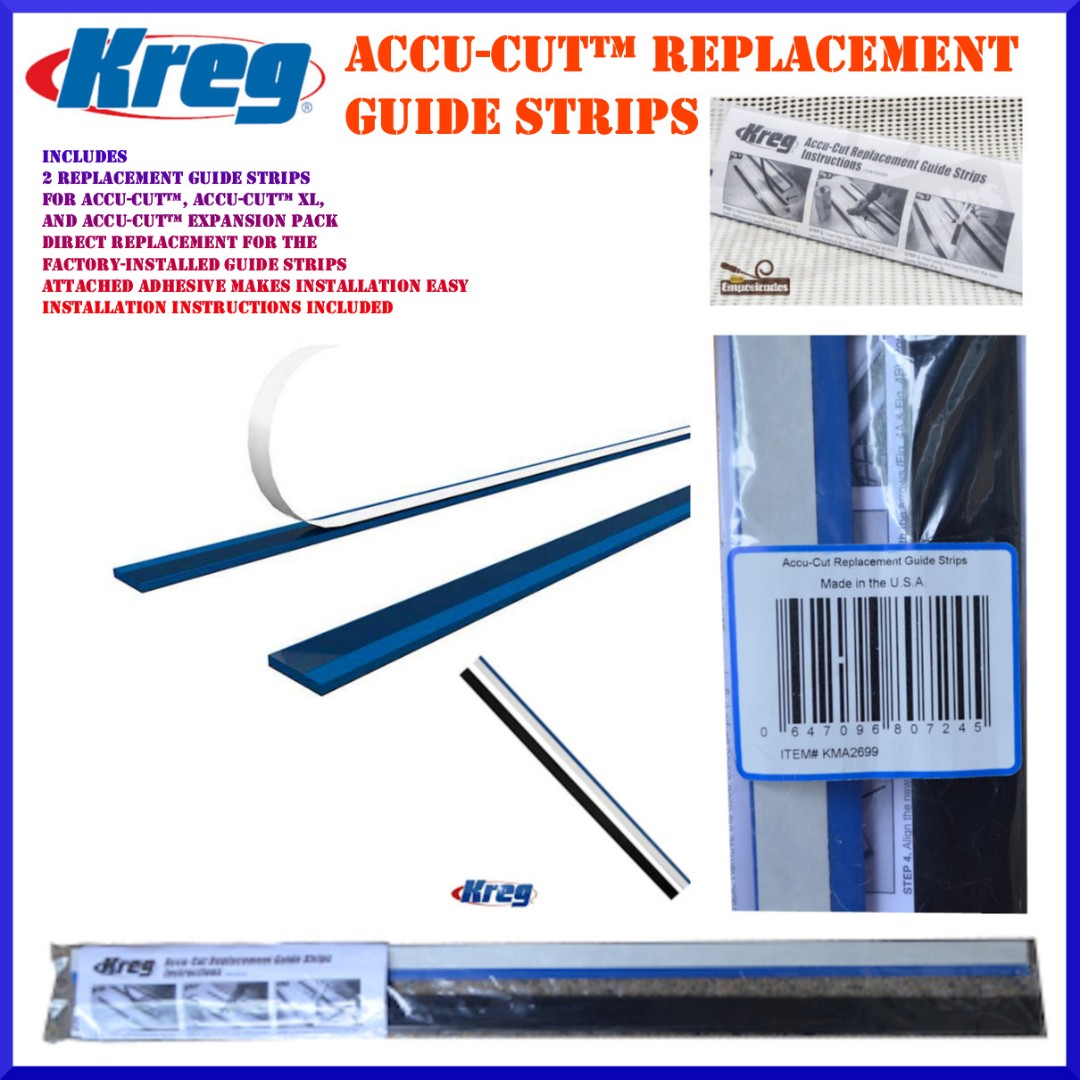 Kreg AccuCut™ Replacement Guide Strips KMA2699 Genuine Original Kreg
