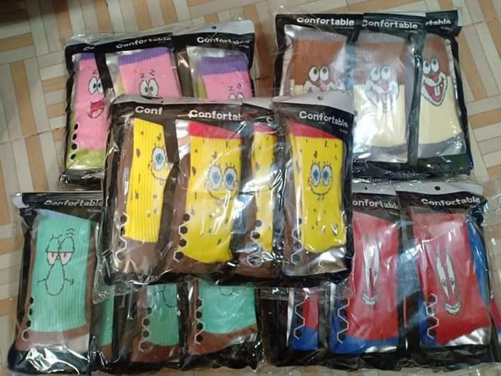 Kyrie sales socks spongebob