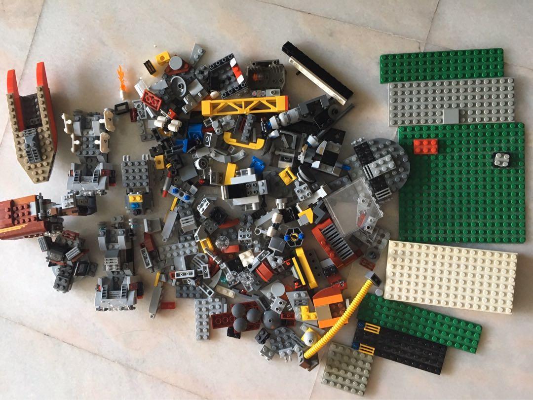 Lego - assorted bricks + minifigures + unopened bag of bricks, Hobbies ...