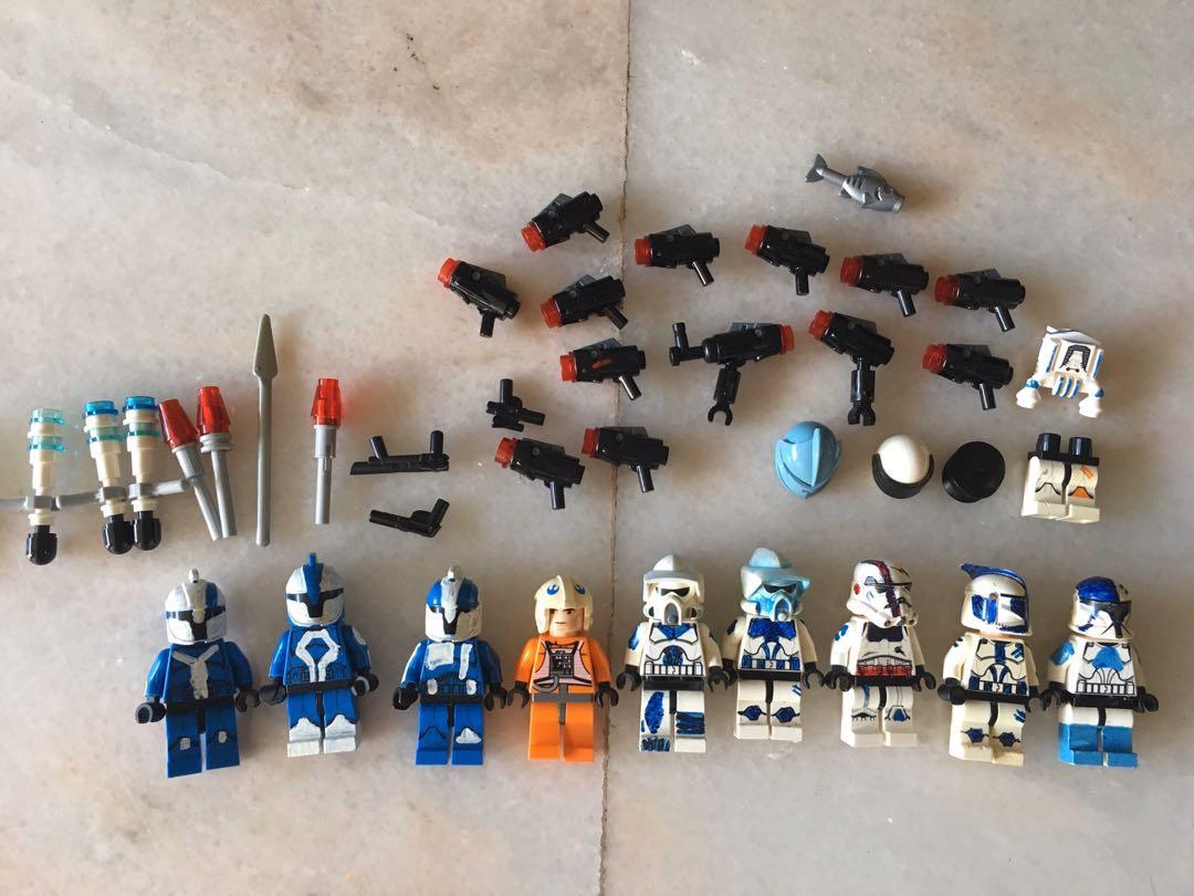 Lego - assorted bricks + minifigures + unopened bag of bricks, Hobbies ...