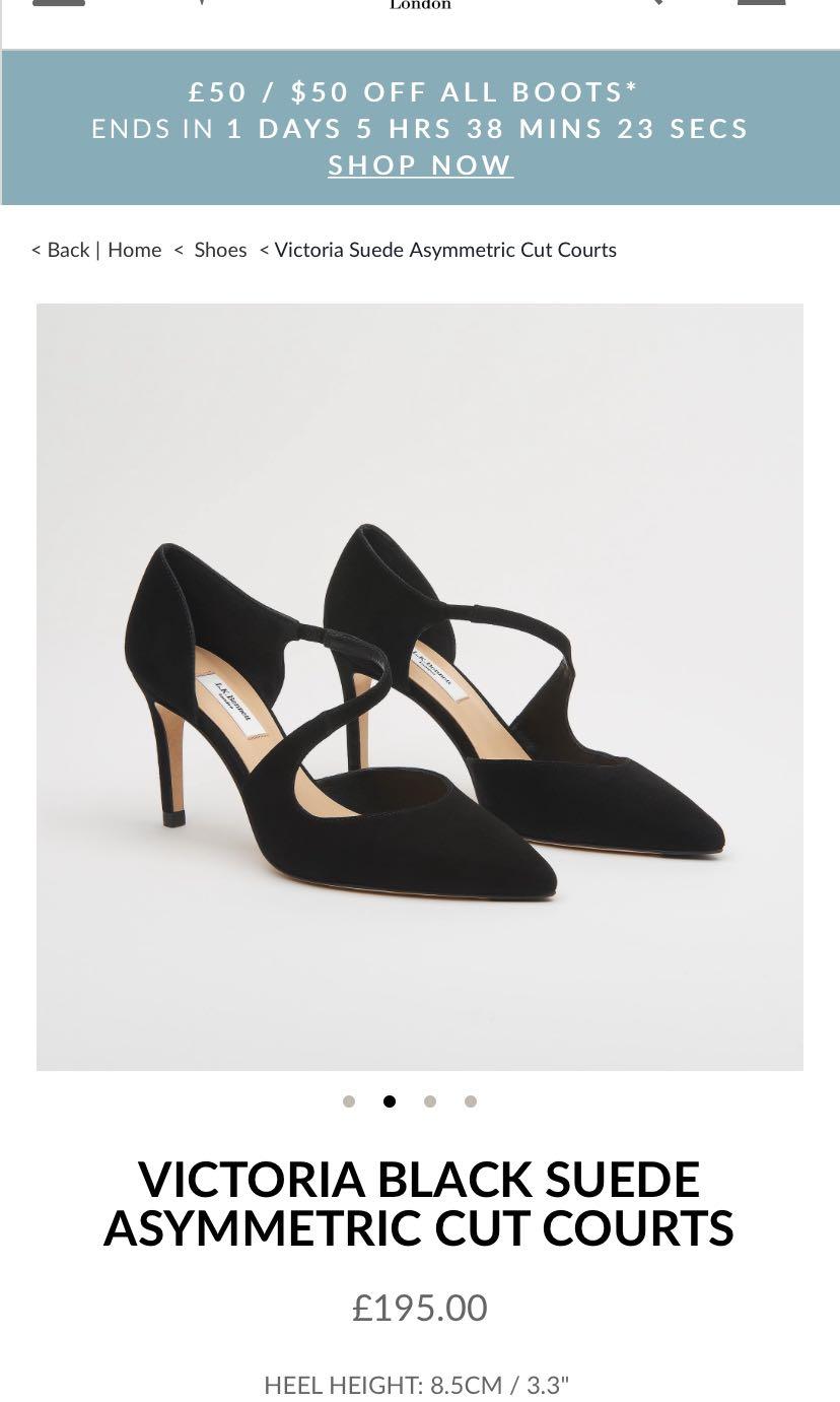 L.K Bennett suede heels selling at Harvey Nichols HK