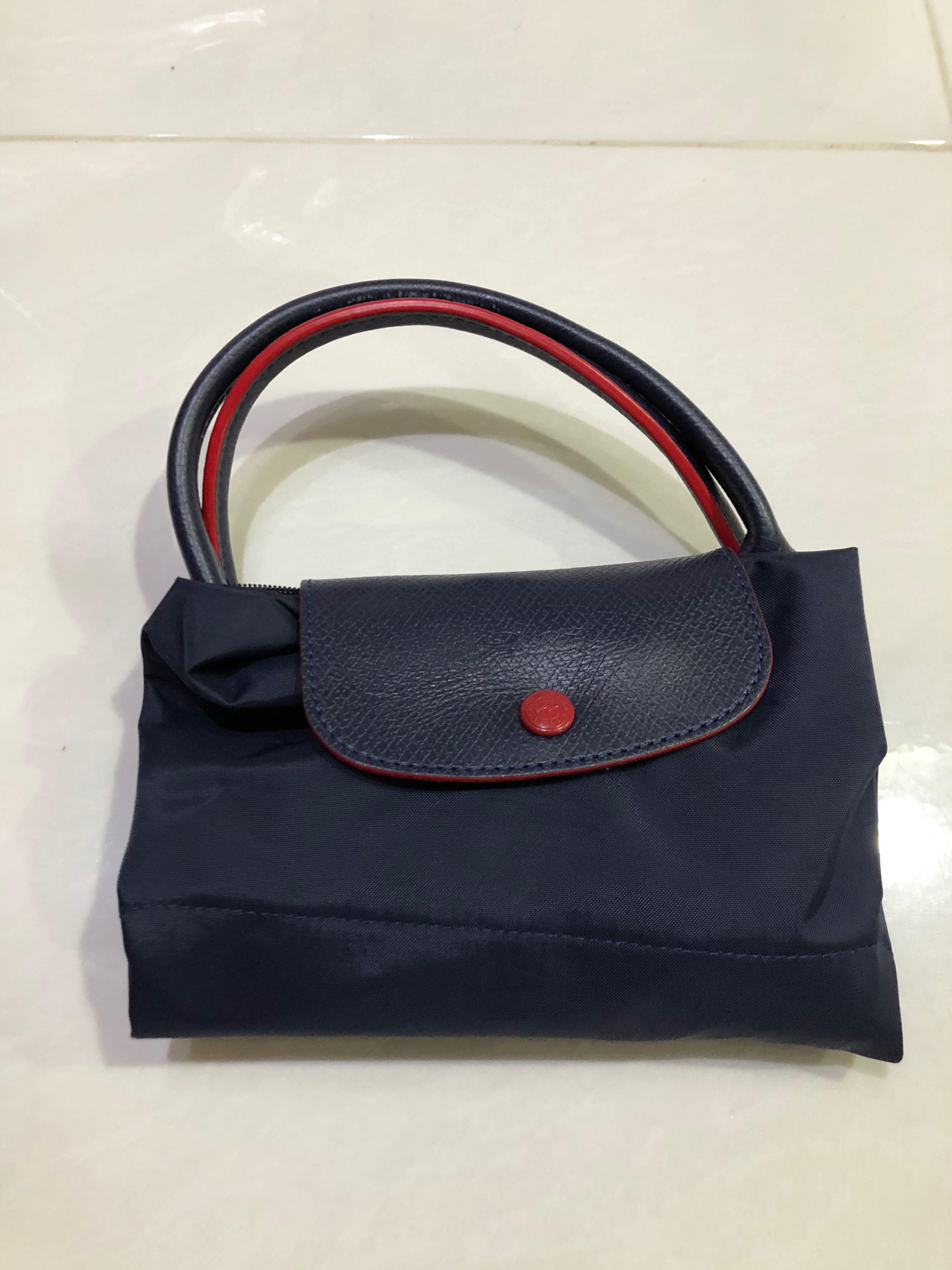 longchamp le pliage medium short handle