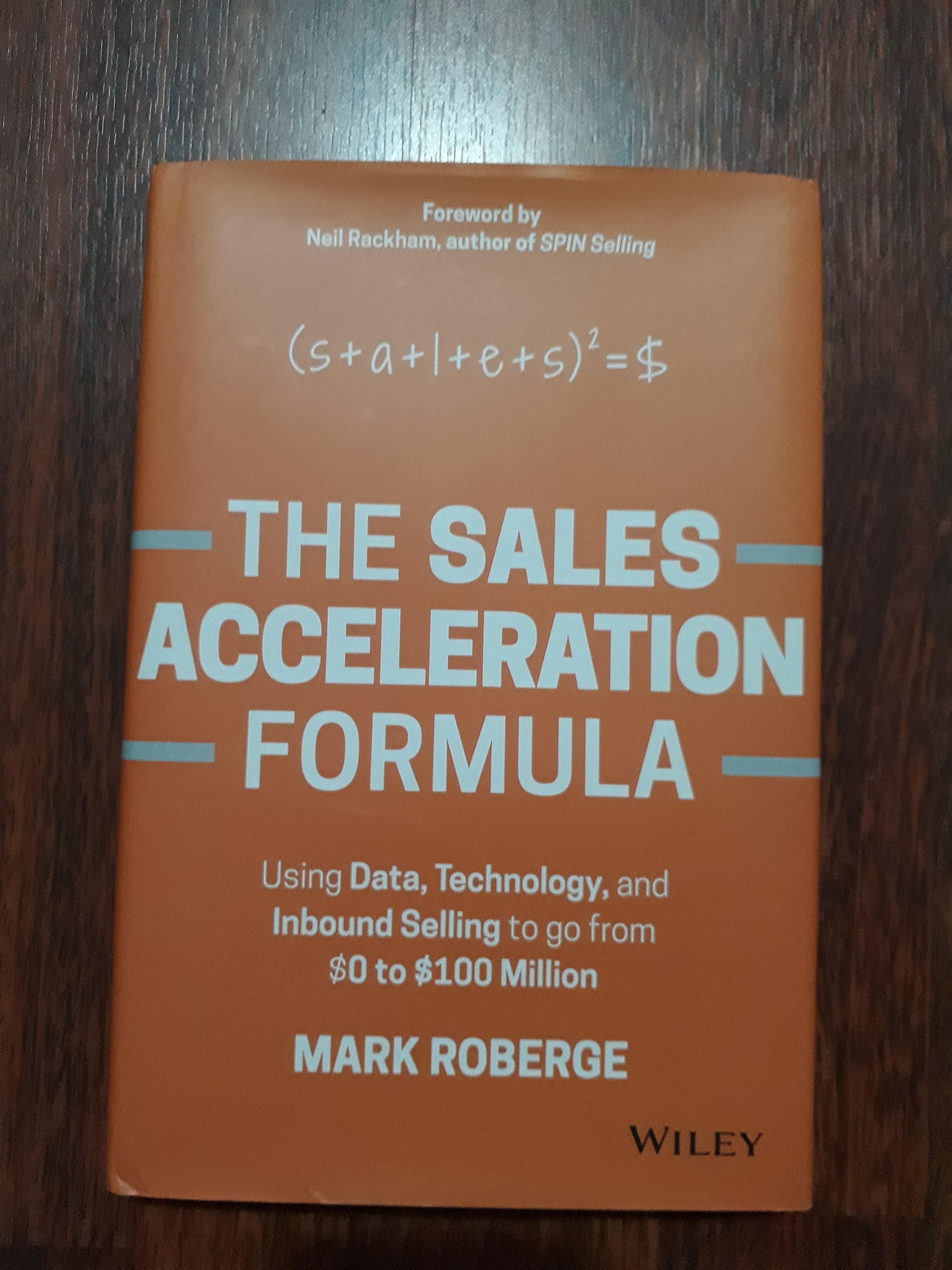Mark Roberge The Sales Acceleration Formula Hardcover Books