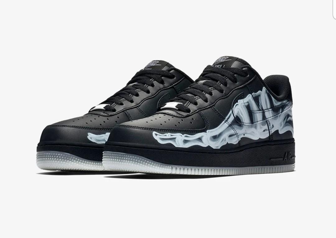 Nike air force 1 skeleton black, Men's Fashion, Footwear, Sneakers on  Carousell