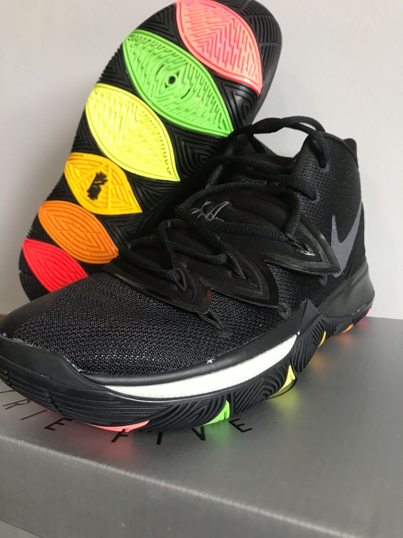 black rainbow nike shoes