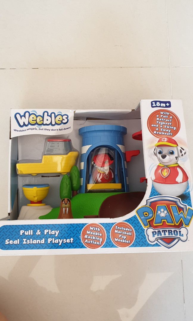 Paw patrol deals weebles playset
