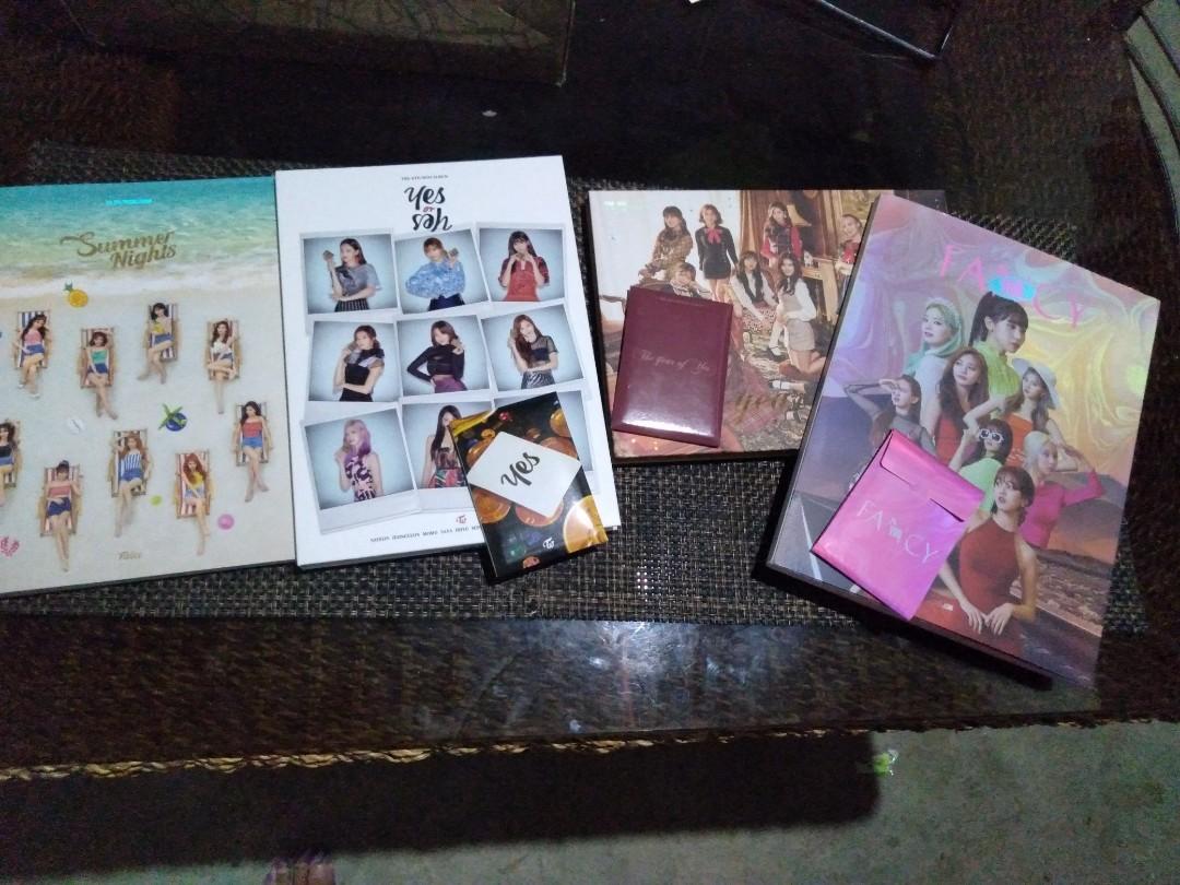 SELLING TWICE ALBUMS (Category: CDs & DVDs) located in Manila. Submitted by jhangerald28 (Listing ID 259331364, Image 1). Description: Selling TWICE ALBUMS. Ndi ko sila dinisplay, just stored it in a box along with other merch so good as new parin ung quality. Meet ups lang po around TARLAC CITY Included: Album and pre ordered benefits (cards) Will give a discount kapag two or more ung binili..