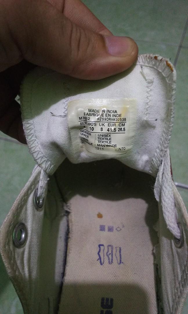size 41 insole berapa cm