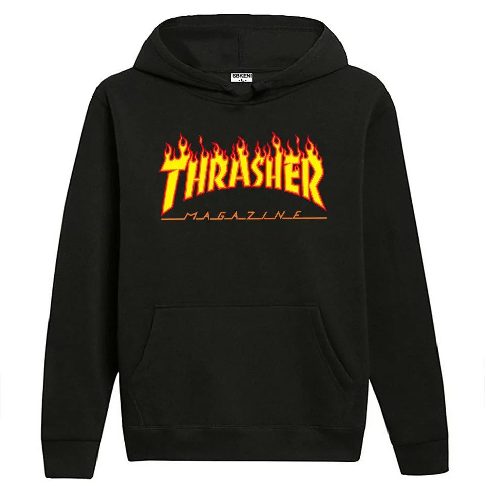 thrasher hoodie, Men's Fashion, Tops u0026 Sets, Hoodies on Carousell
