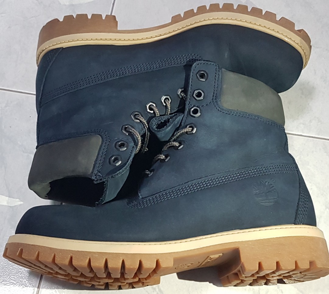 timberland navy boots