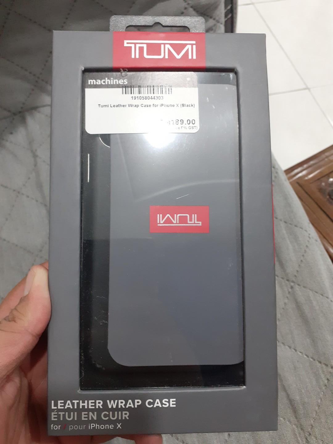 tumi leather wrap case iphone x