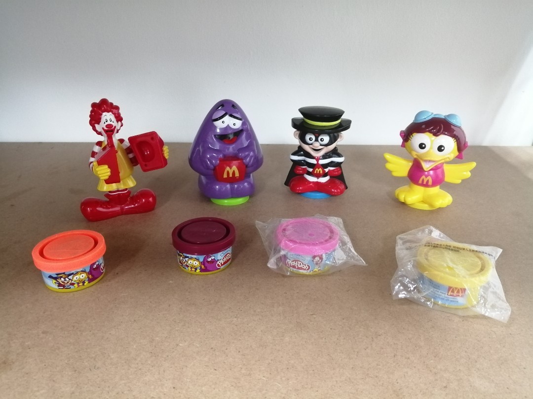 VINTAGE HAPPY MEAL BUDDIES X PLAYDOH COMPLETE, Toys & Games, Action