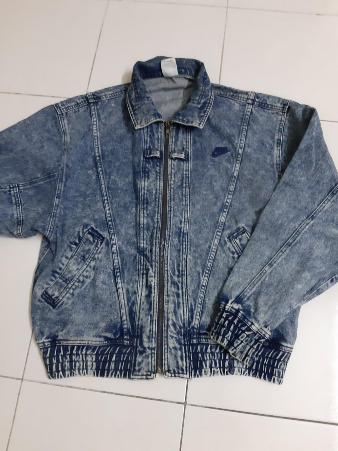 Vintage nike shop denim jacket