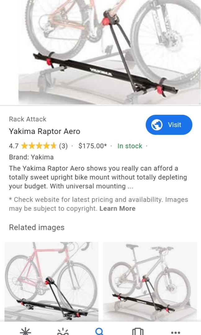 yakima raptor aero bike rack