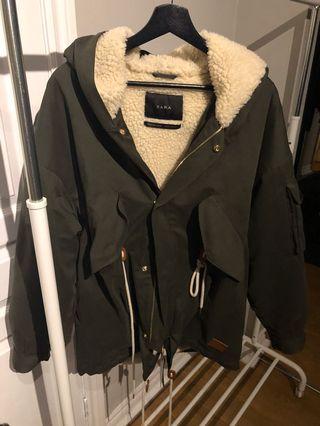Zara plush/ oversized jacket