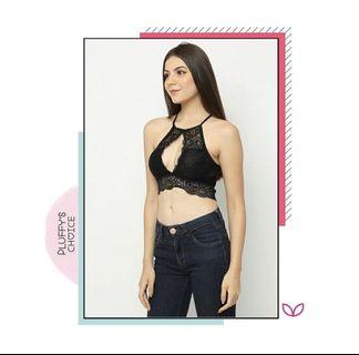 Pluffy bra lace black all size