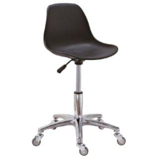 STYLIST OR BARBER STOOL FOR BARBER SHOP OR SALON OR SPA COUNTER RECEPTIONIST FRONT DESK TABLE CHAIR WITH BACKREST COLOR BLACK HYDRAULIC