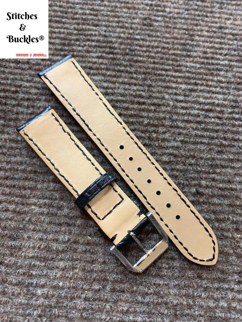 Alligator watch strap discount 18mm