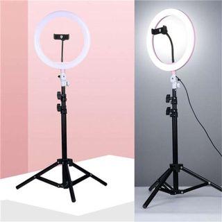Dimmable LED Ring Light + Tripod Stand + CP Holder