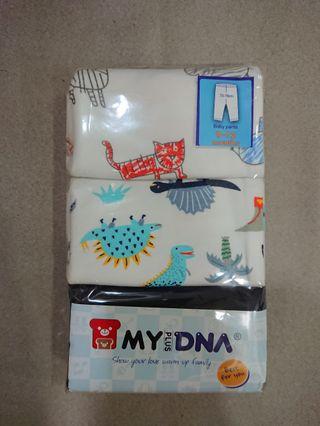 Mydna熊本部 恐龍包屁褲 長褲 三件組 全新 9-12M