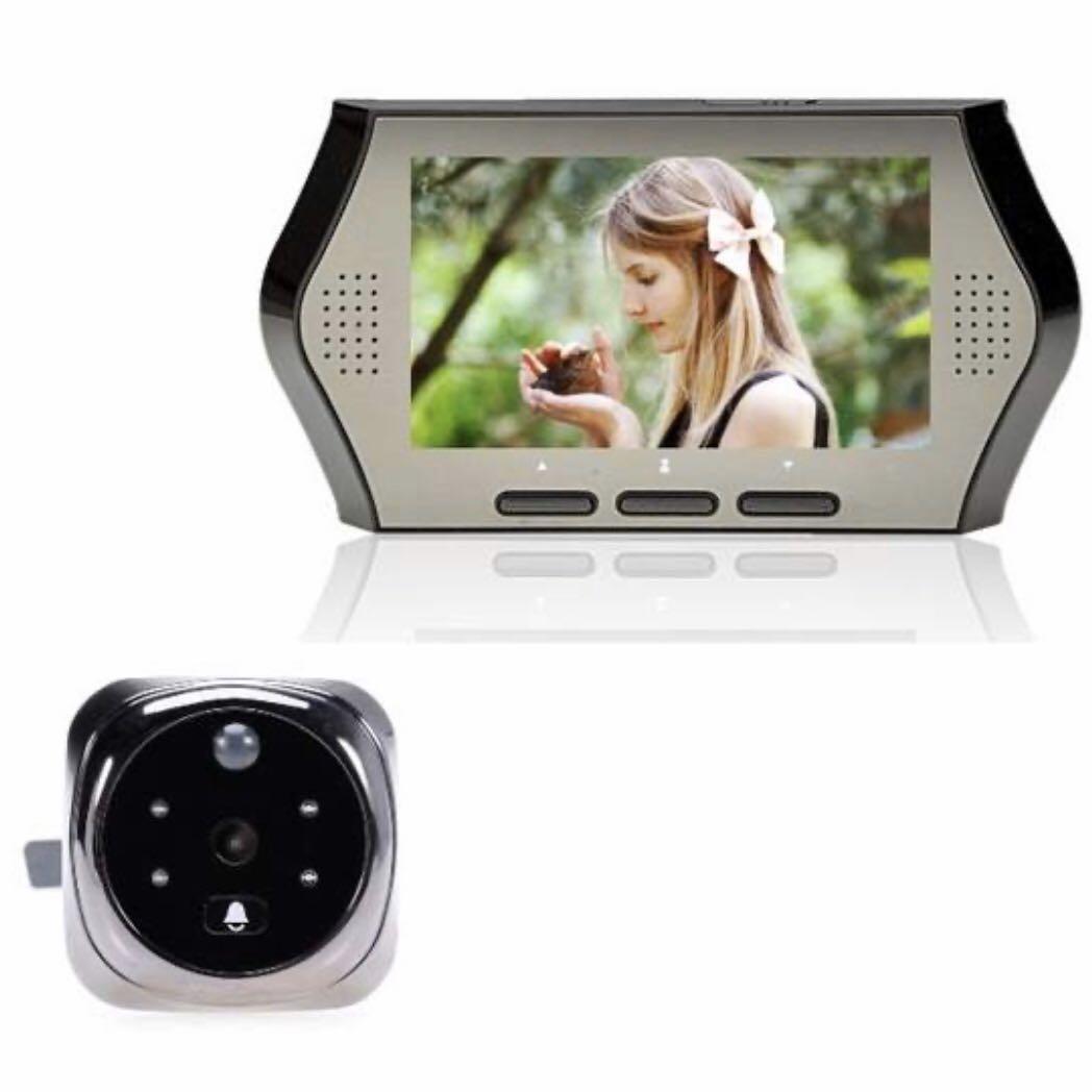 4.3 inch digital peephole door viewer 3X Zoom Multilanguage Motion