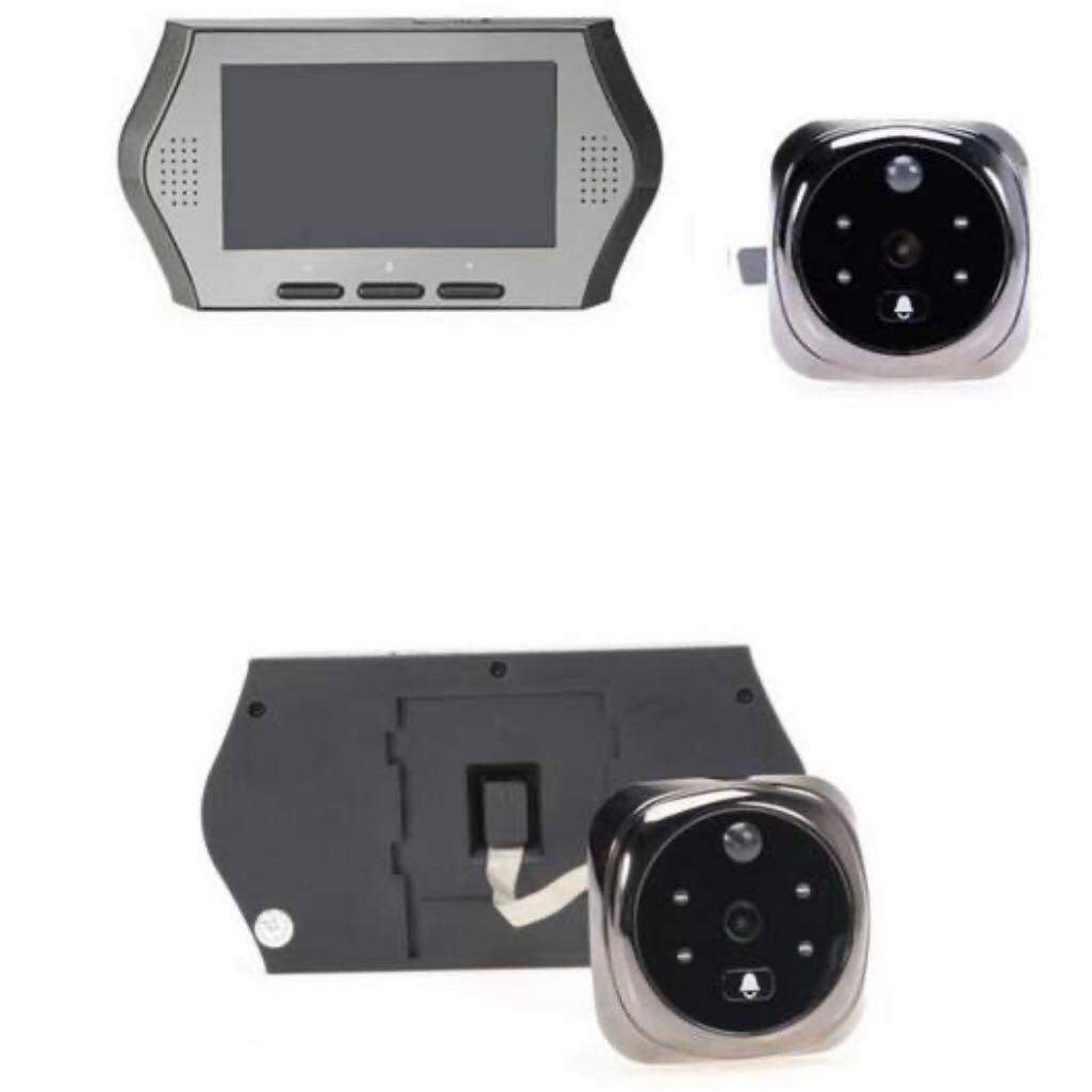 4.3 inch digital peephole door viewer 3X Zoom Multilanguage Motion