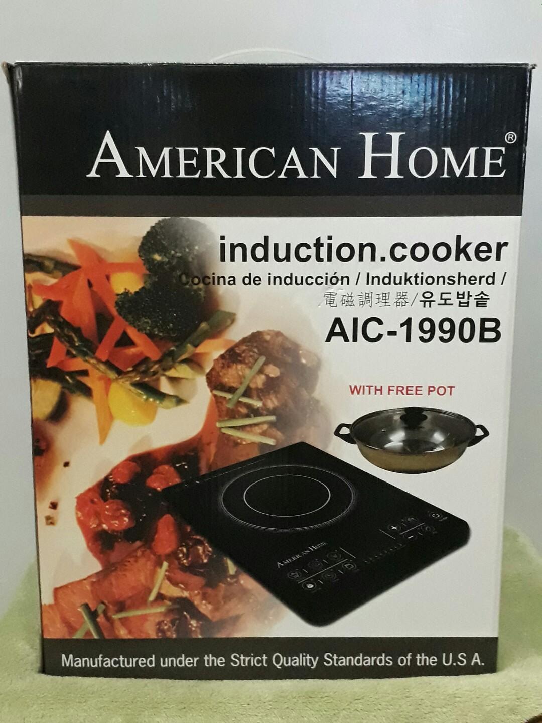 American Home Induction Cooker With Free Pot Tv Home Appliances Kitchen Appliances Cookers On Carousell