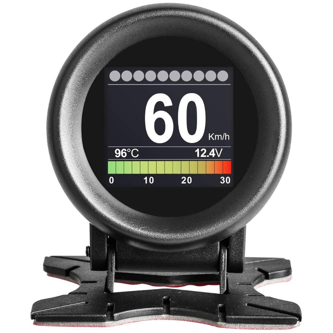 AUTOOL 1 X60 X60 Car MultiFunction Digital Meter Alarm Speed Water