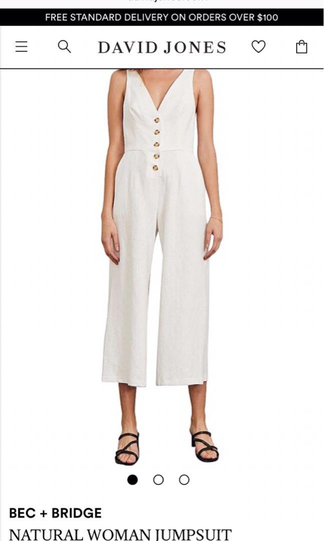 bec and bridge white jumpsuit