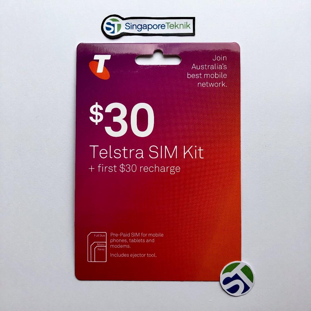 BEST Australia TELSTRA SIM Card Data Call SMS Mobile 4G Coverage 30GB