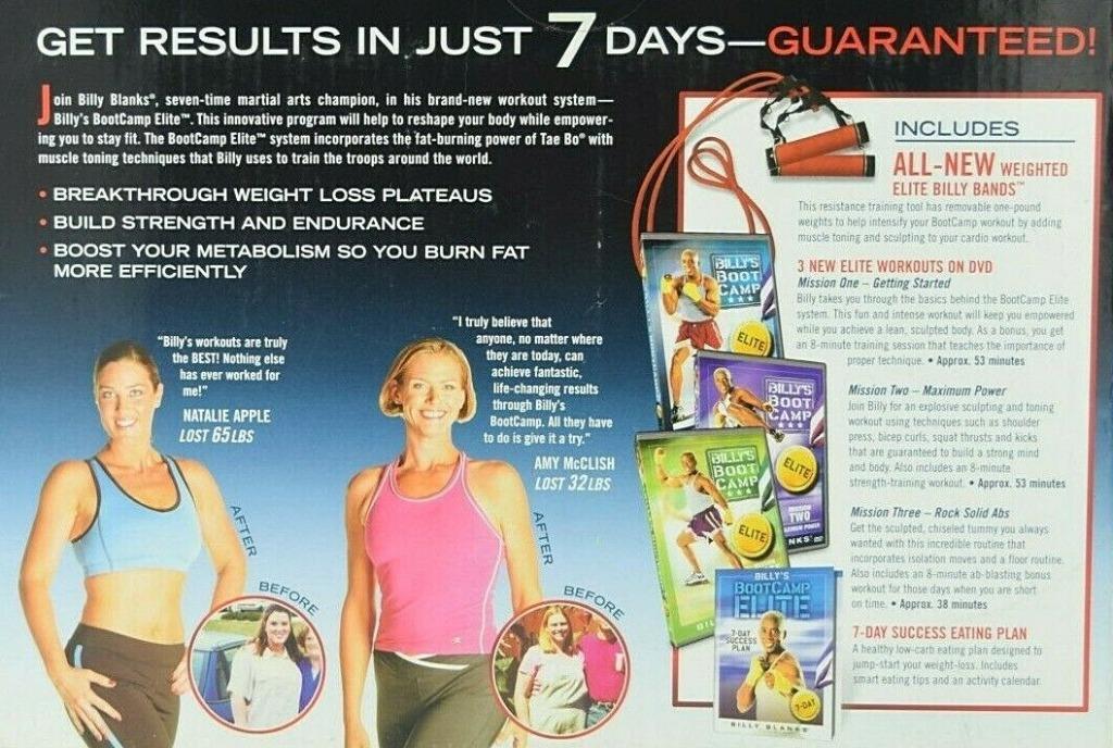 Billy Blanks All New Tae Bo Bootcamp Elite Set Resistance Bands Sports Equipment Exercise Fitness Toning Stretching Accessories on Carousell