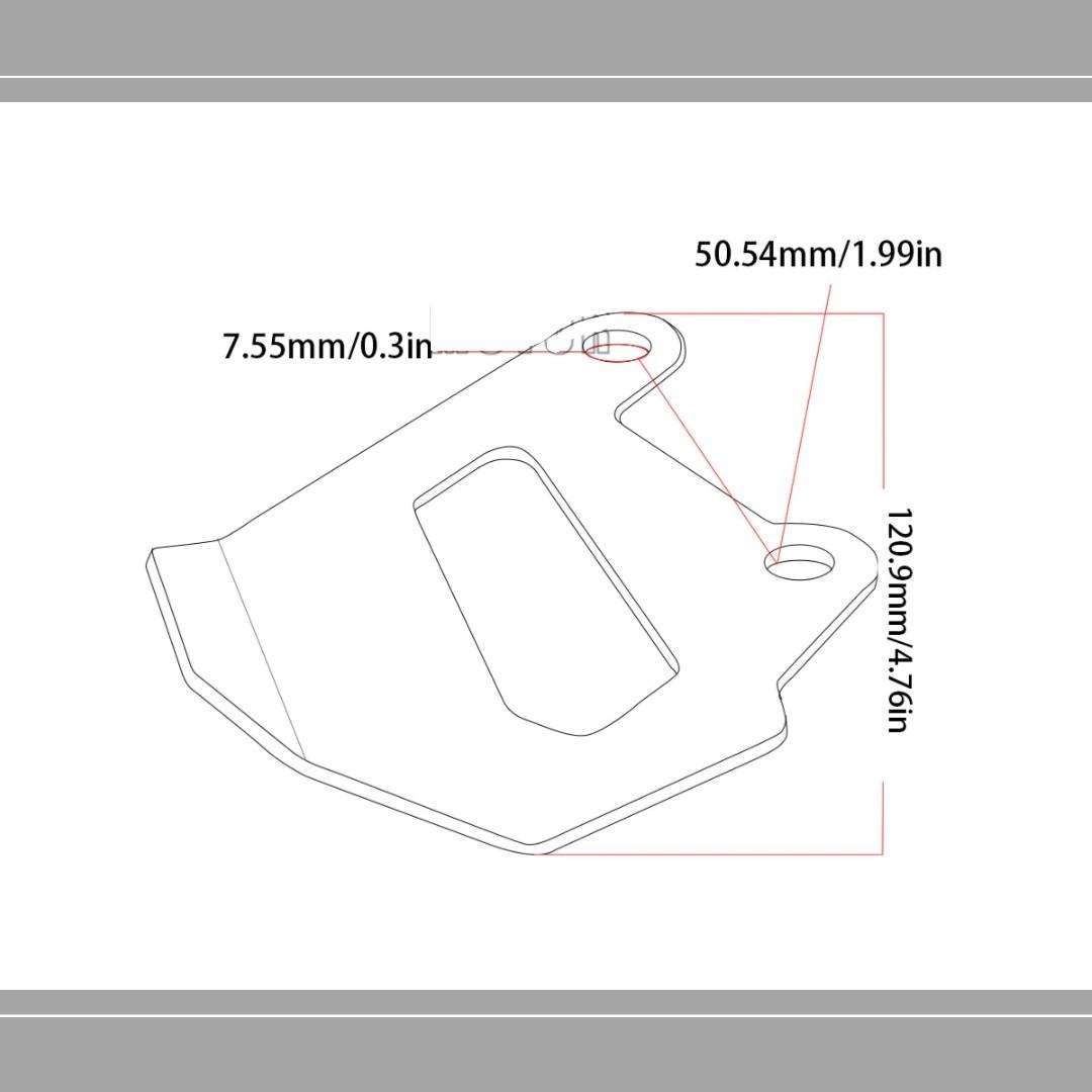 BMW R1200 GS LC ADV Rear Brake Caliper Guard, Motorcycles, Motorcycle