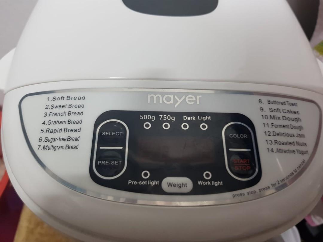 Bread Maker (Category: Coffee Machines & Makers) located in Singapore. Submitted by kennychungcs (Listing ID 259538735, Image 1). Description: Hassle free bread baking machine with 14 baking functions and 15 hours timer Less waiting time, less energy consumed. Capacity 750g..