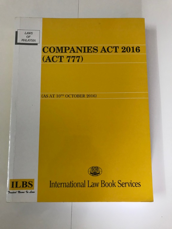 Companies Act 2016 Act 777 Textbooks On Carousell