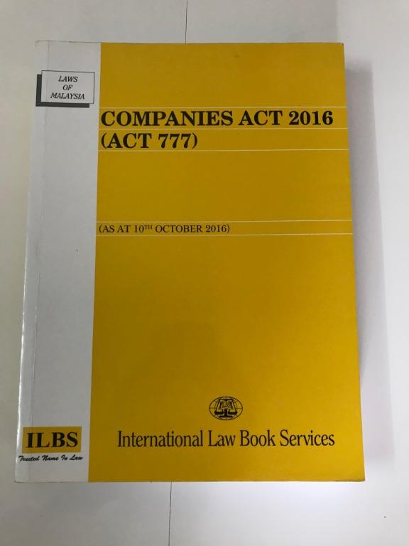 Companies Act 2016 Act 777 Textbooks On Carousell