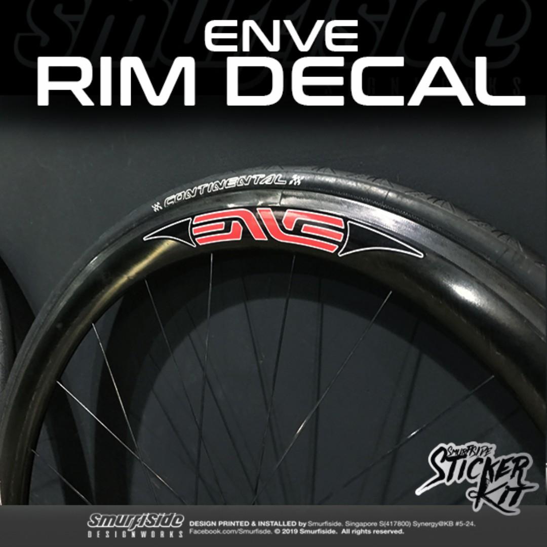ENVE BICYCLE PRINTED RIM DECAL, Sports Equipment, Bicycles & Parts ...