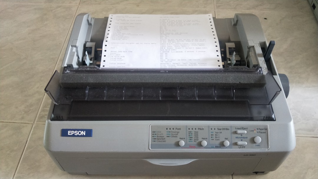 Epson LQ-590 Dot Matrix Printer, Computers & Tech, Printers, Scanners