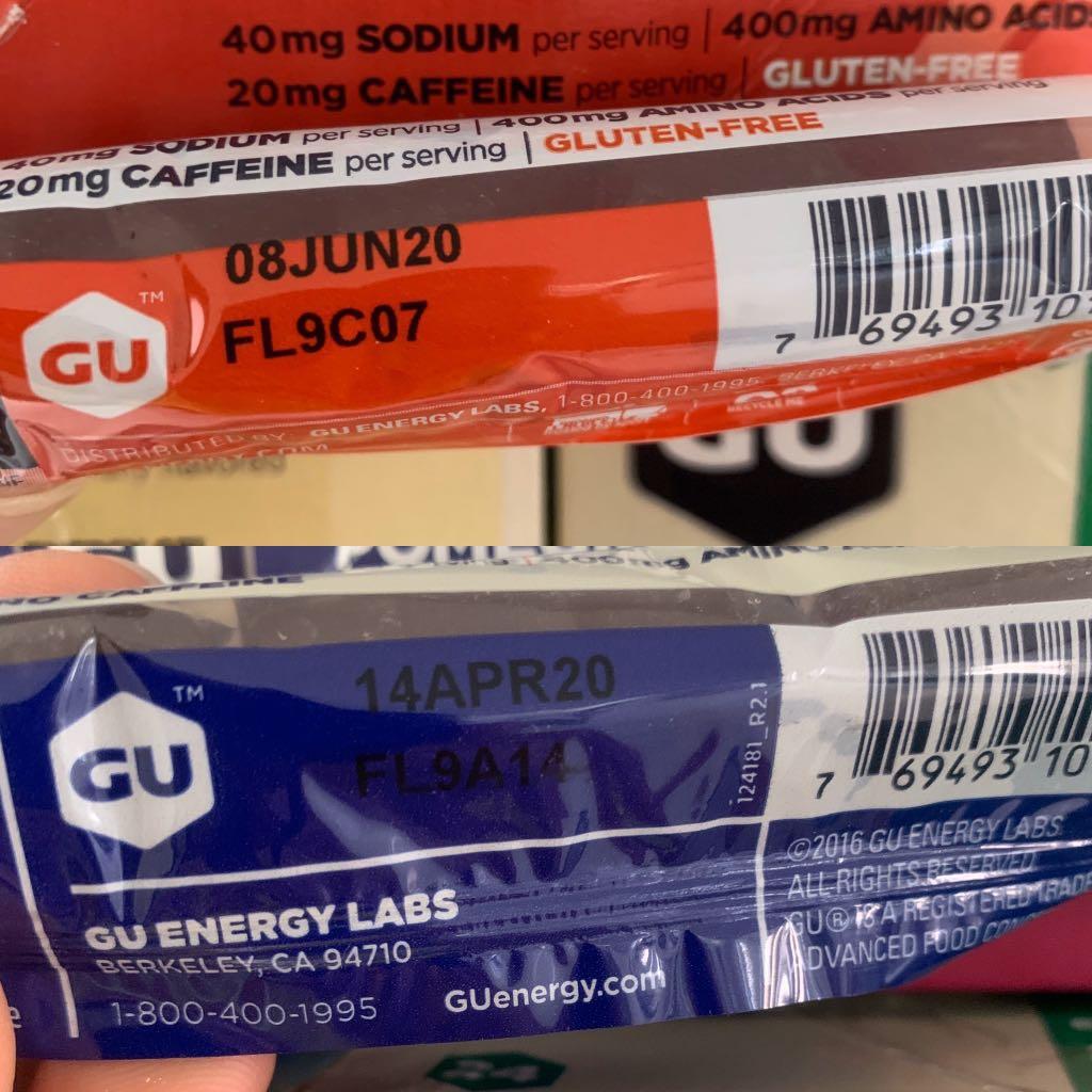 GU Energy Gel Expired 2020, Sports Equipment, Sports & Games, Water