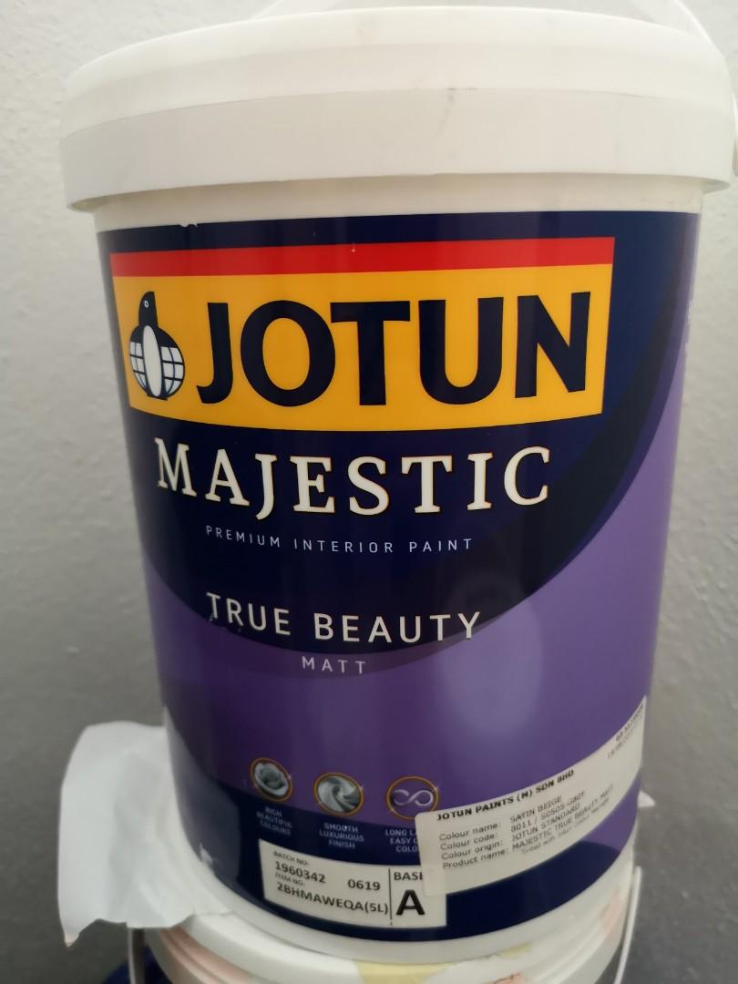 Jotun Majestic True Beauty Matt brand new paint 5L, Furniture & Home ...