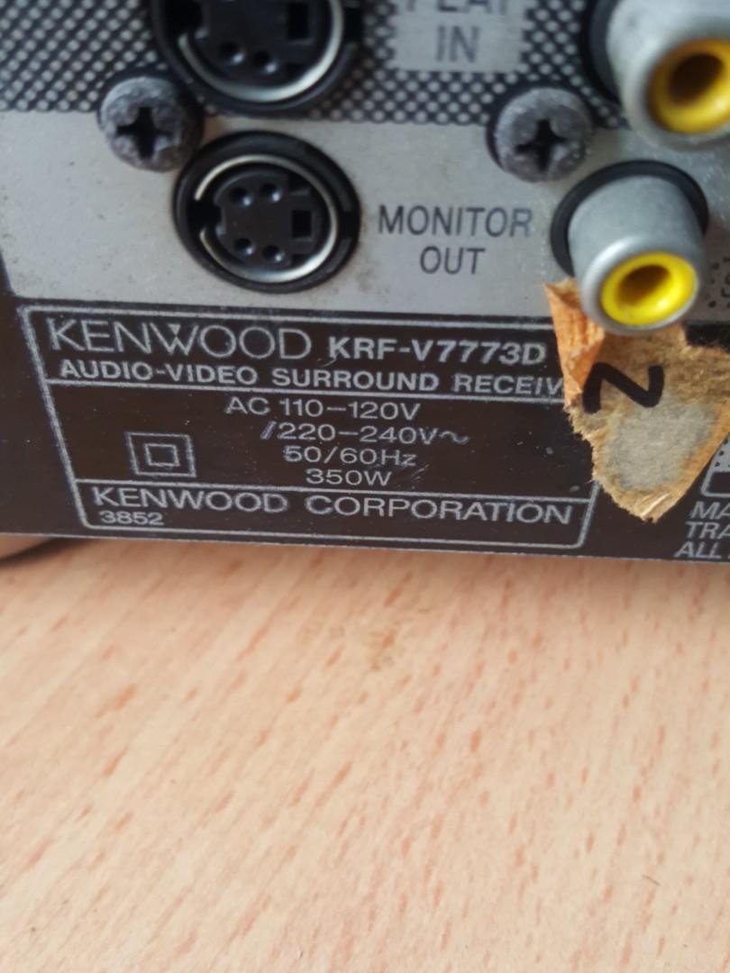 Kenwood AV Surround Receiver 6 Channel Input, Audio, Soundbars