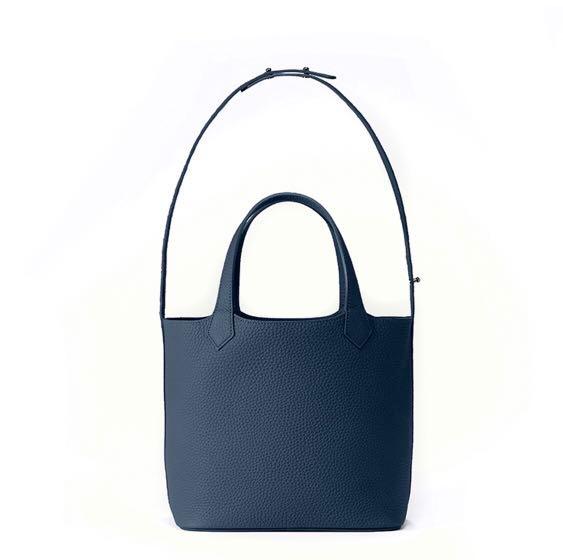 Korean Brand - Palla A-Bag Large Navy Blue (Genuine Leather), Women's ...