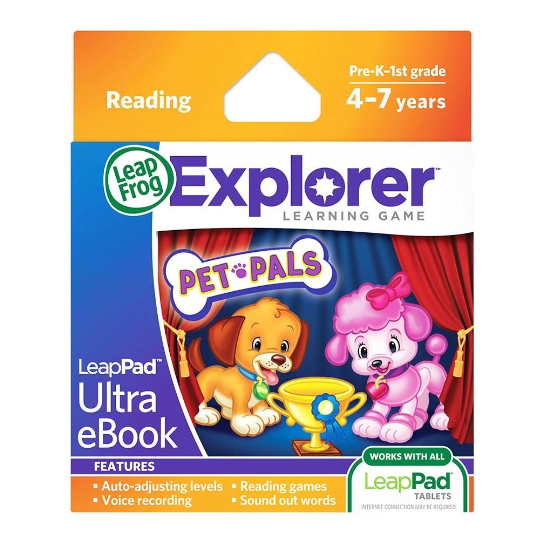 LeapFrog兒童學習遊戲機帶Leapster LeapPad Kids Learning Game Pet Pals Ultra